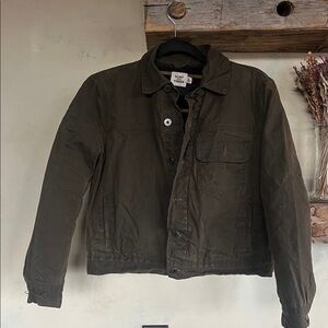 Flint and Tinder Waxed Cotton women’s trucker jacket